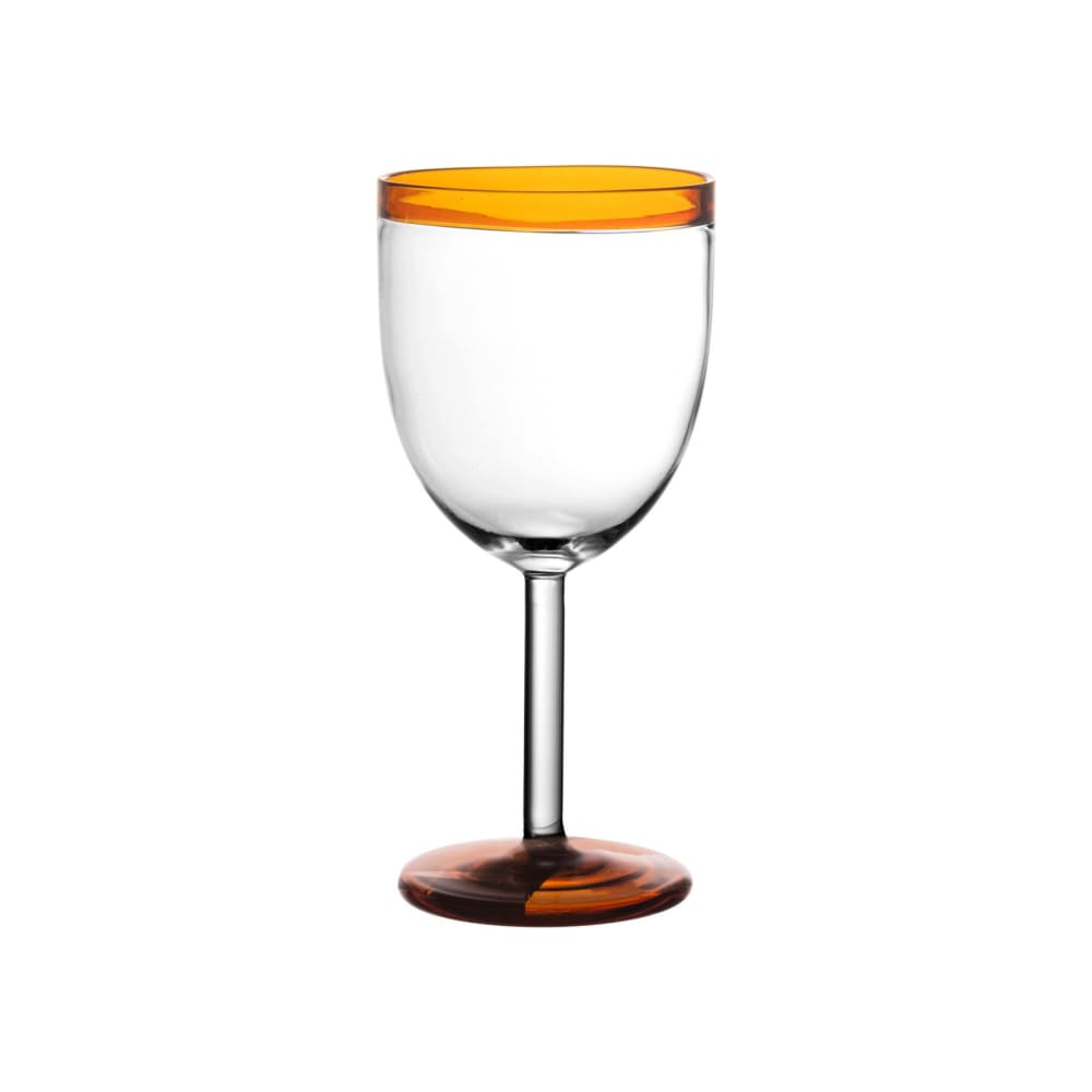 Verre à vin en verre ambre h17