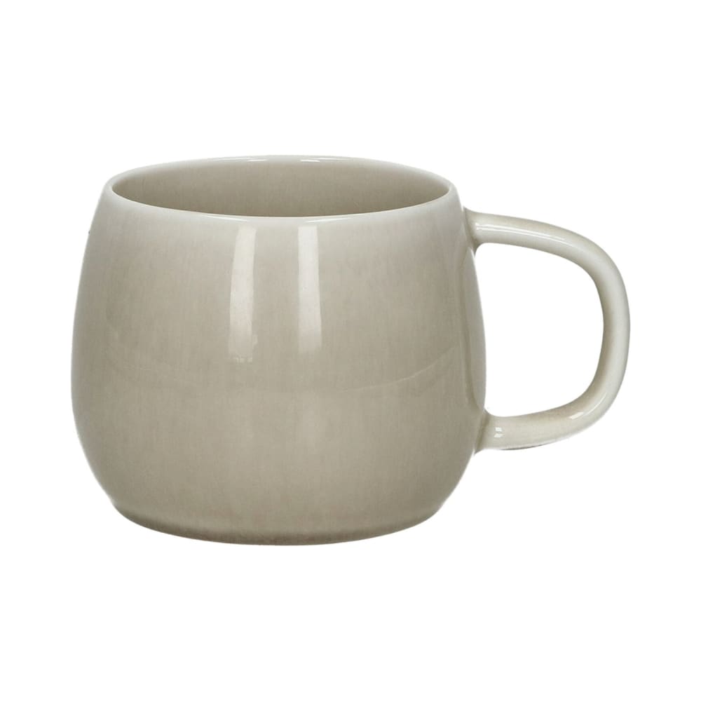 Mug en porcelaine beige foncé h8.5