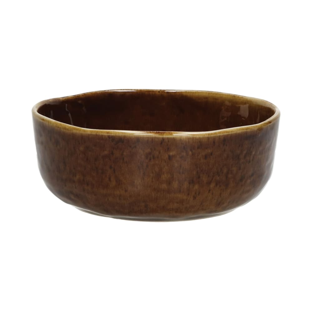 Bol à soupe en grès marron d16