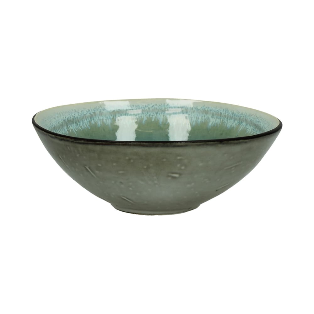 Bol à soupe en grès turquoise d17