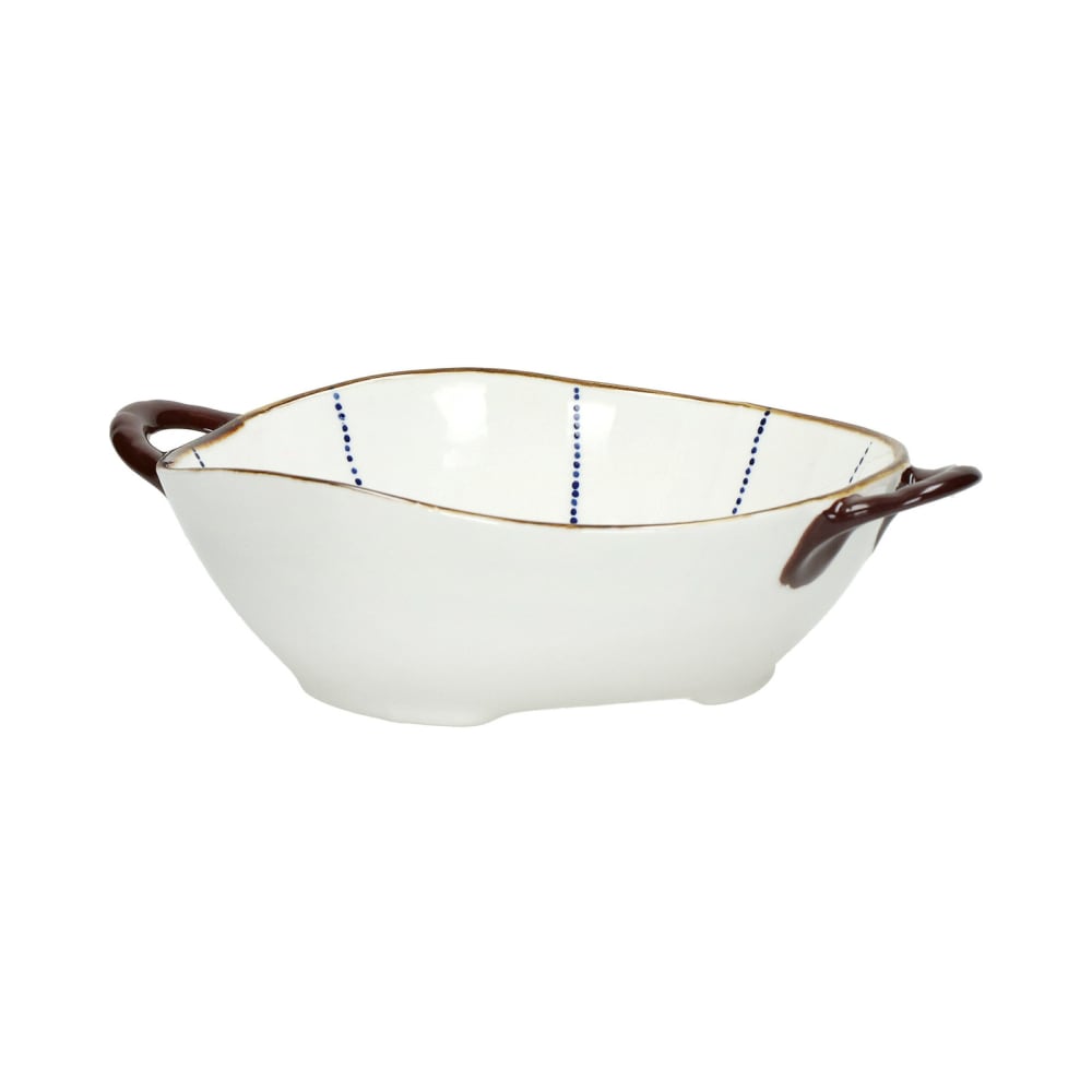 Bol à pâtes en porcelaine bleue h6 cm