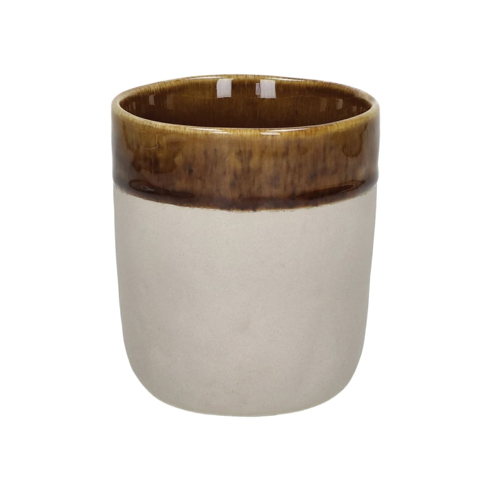 Verre en grès marron h9 Verre en grès marron h9