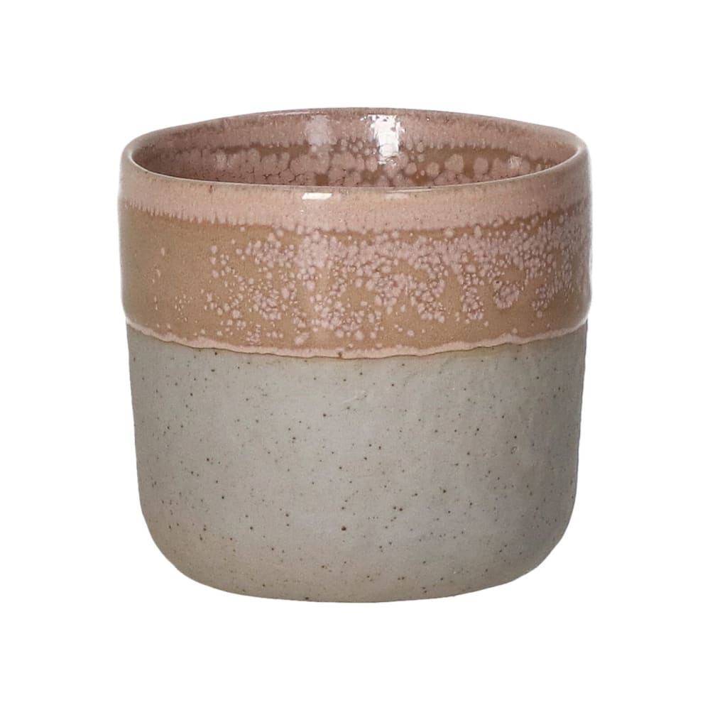 vaso de gres rosa h65