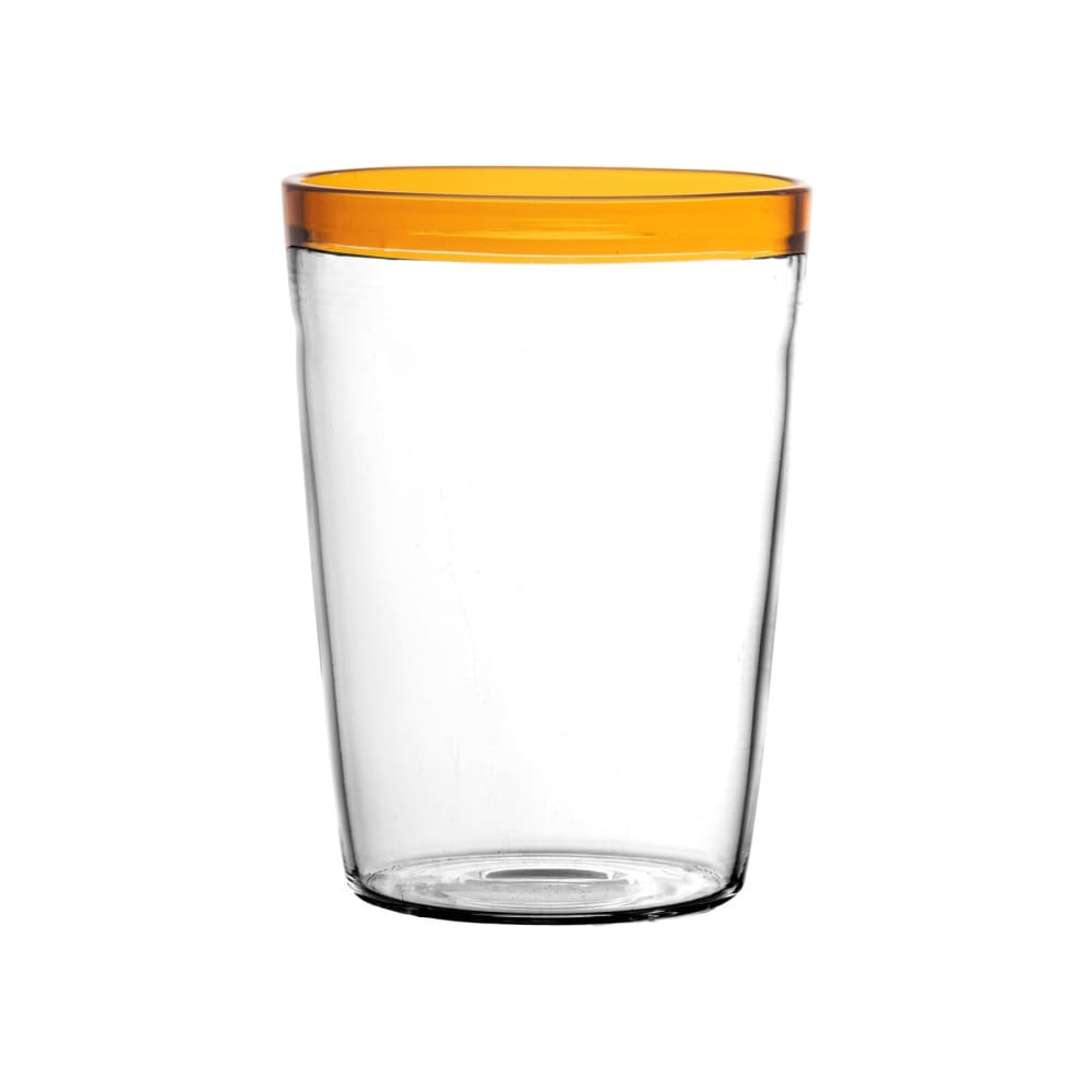 Verre à eau en verre ambre h9