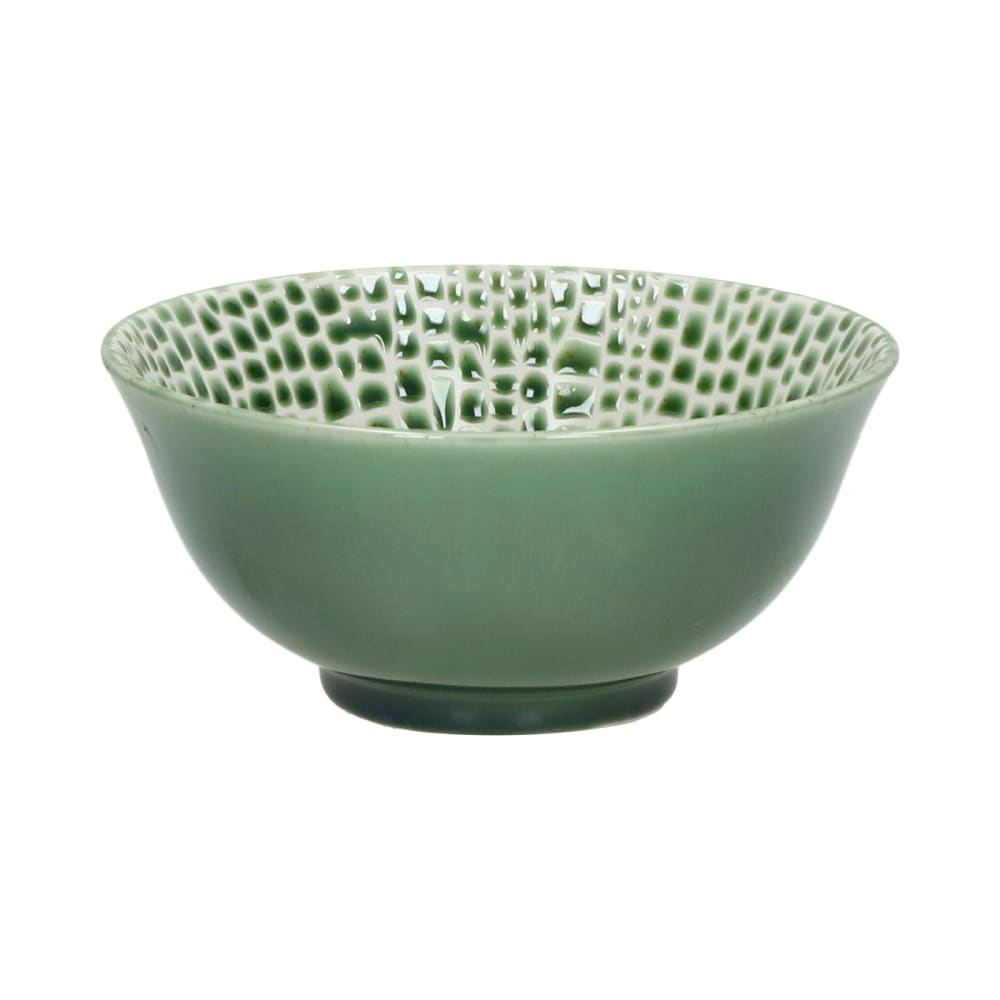 Bol à soupe en porcelaine vert d15