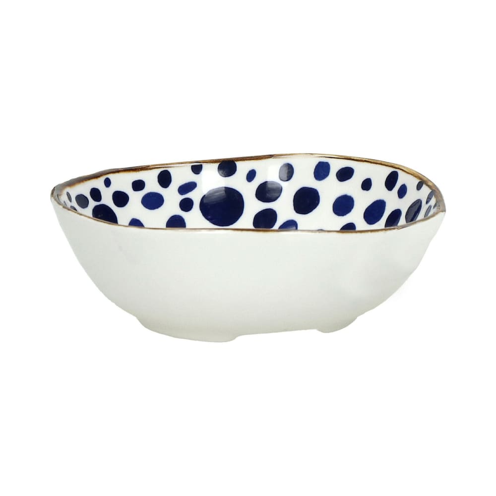 Bol à soupe en porcelaine bleue h5cm