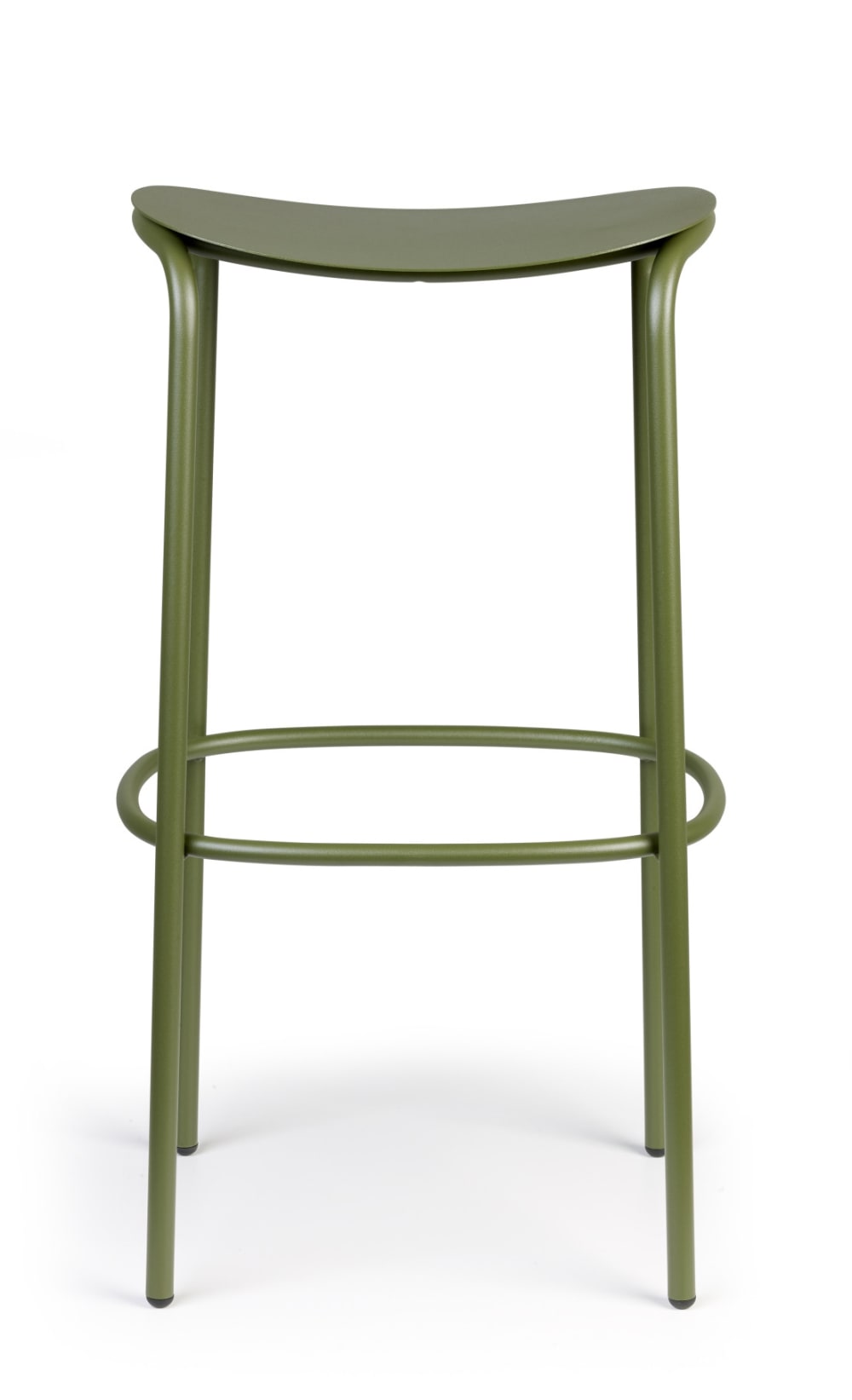 Tabouret design en métal vert