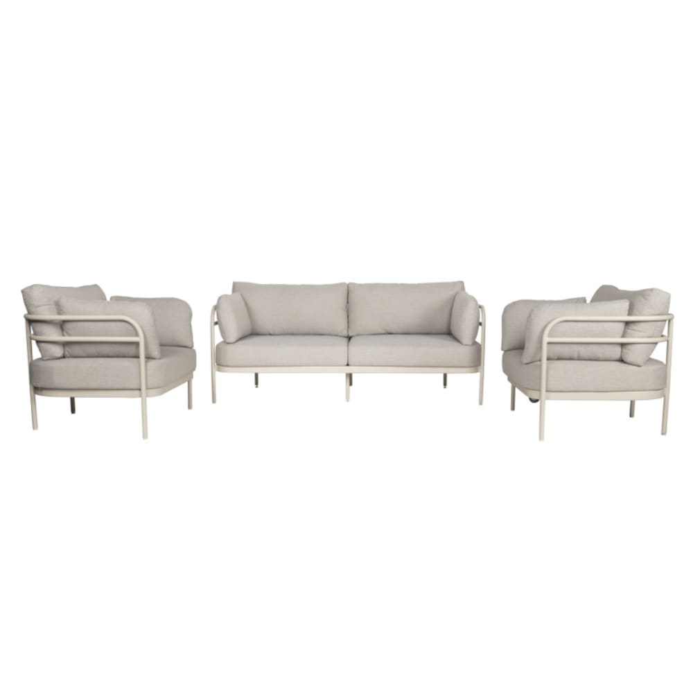 Mobiliers de jardin en métal beige