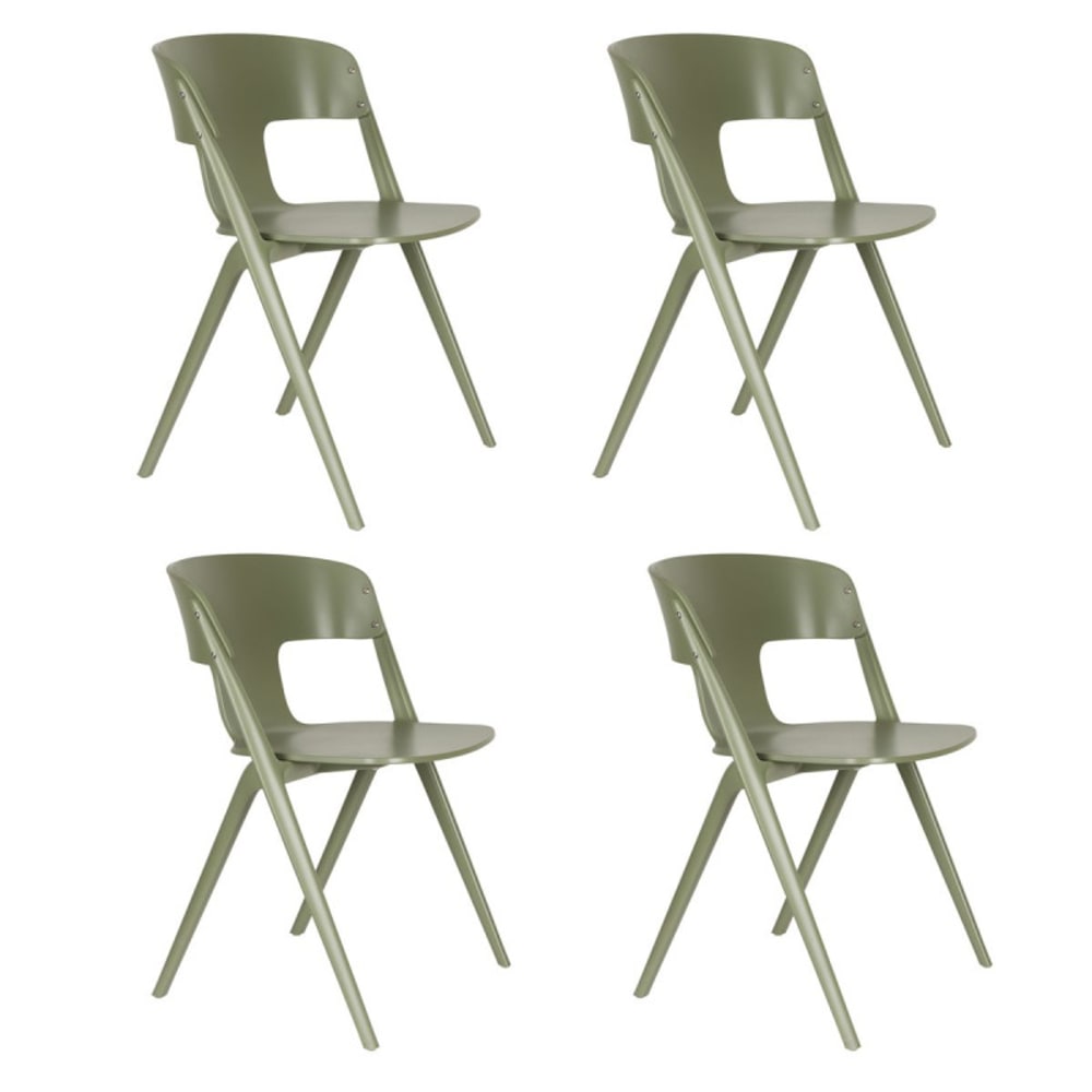 Chaise de jardin en plastique vert