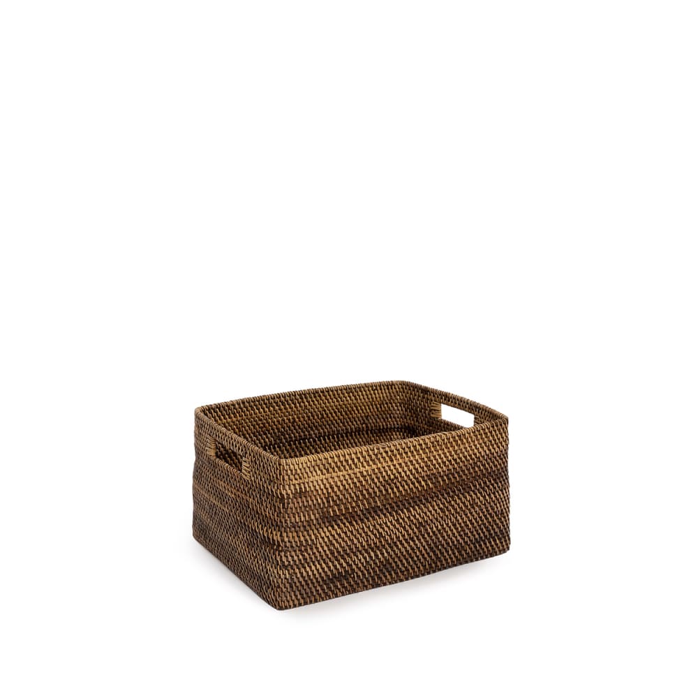 Panier rotin marron 31x25x16cm