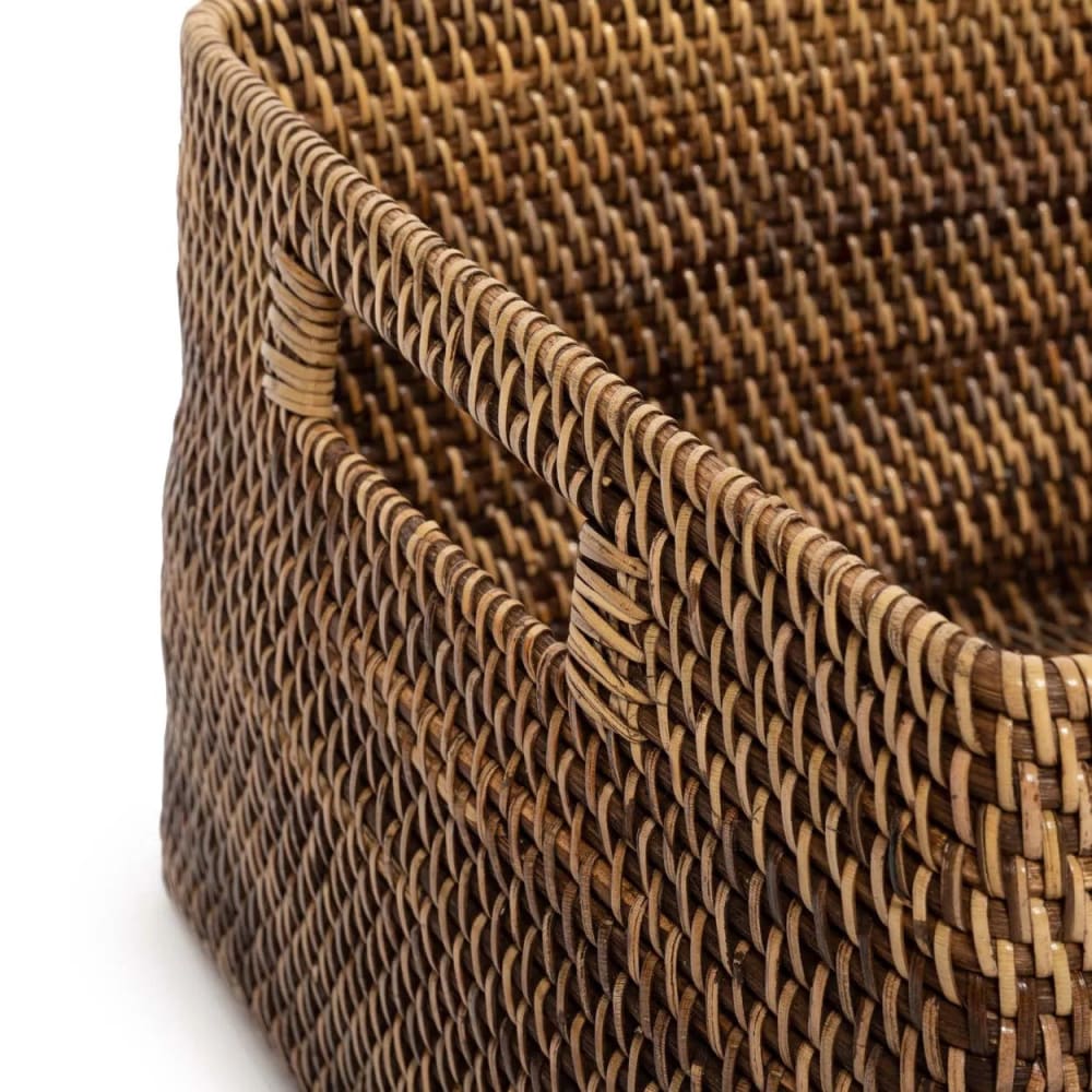 Korb aus rattan in braun, 31x25x16cm - Maisons Du Monde