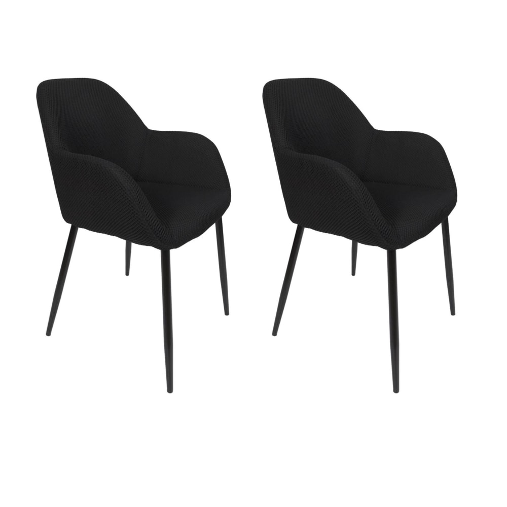 Lot de 2 fauteuils noirs