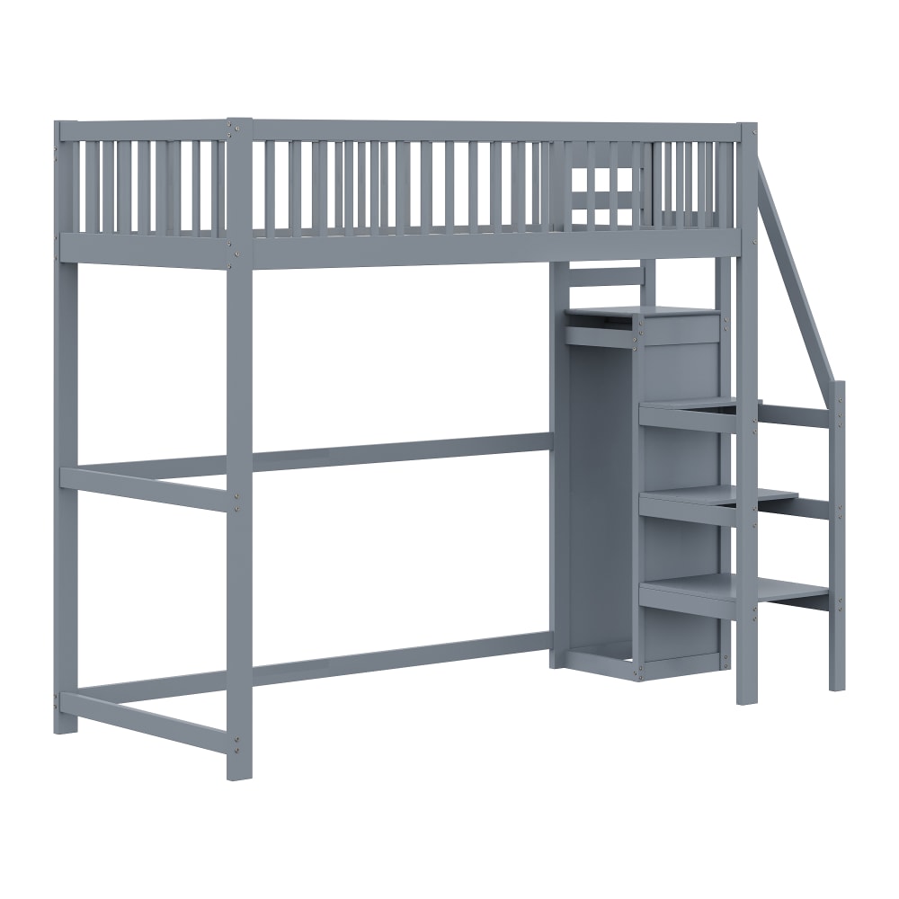 Lit mezzanine en bois