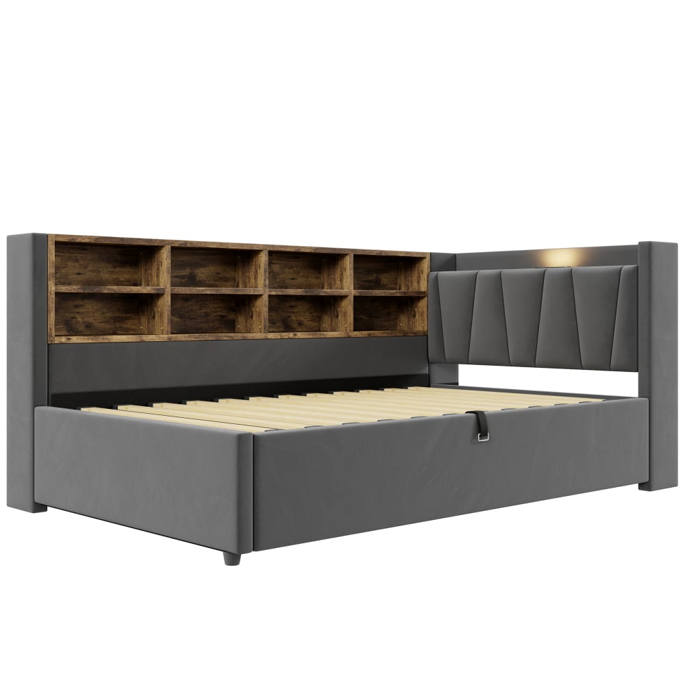 Lit enfant en velours