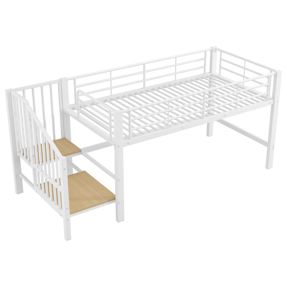Lit mezzanine en métal - rangement
