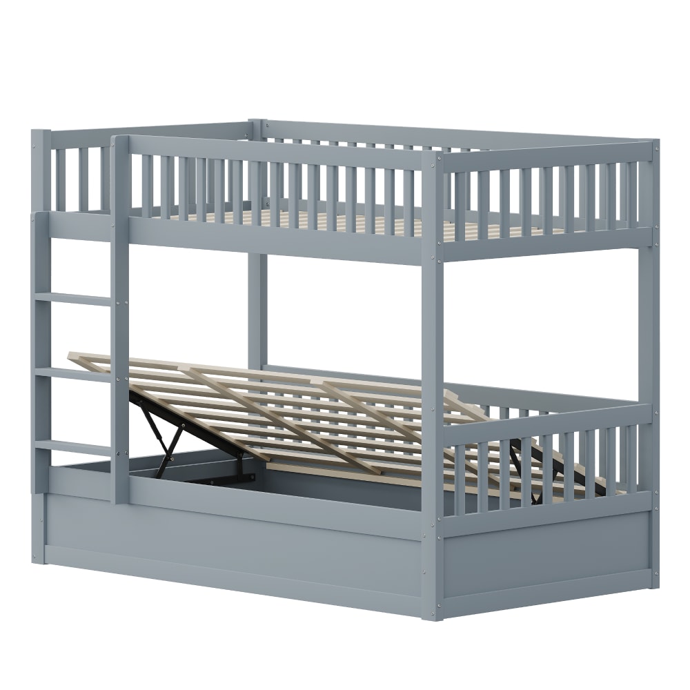 Lit mezzanine en bois - espace