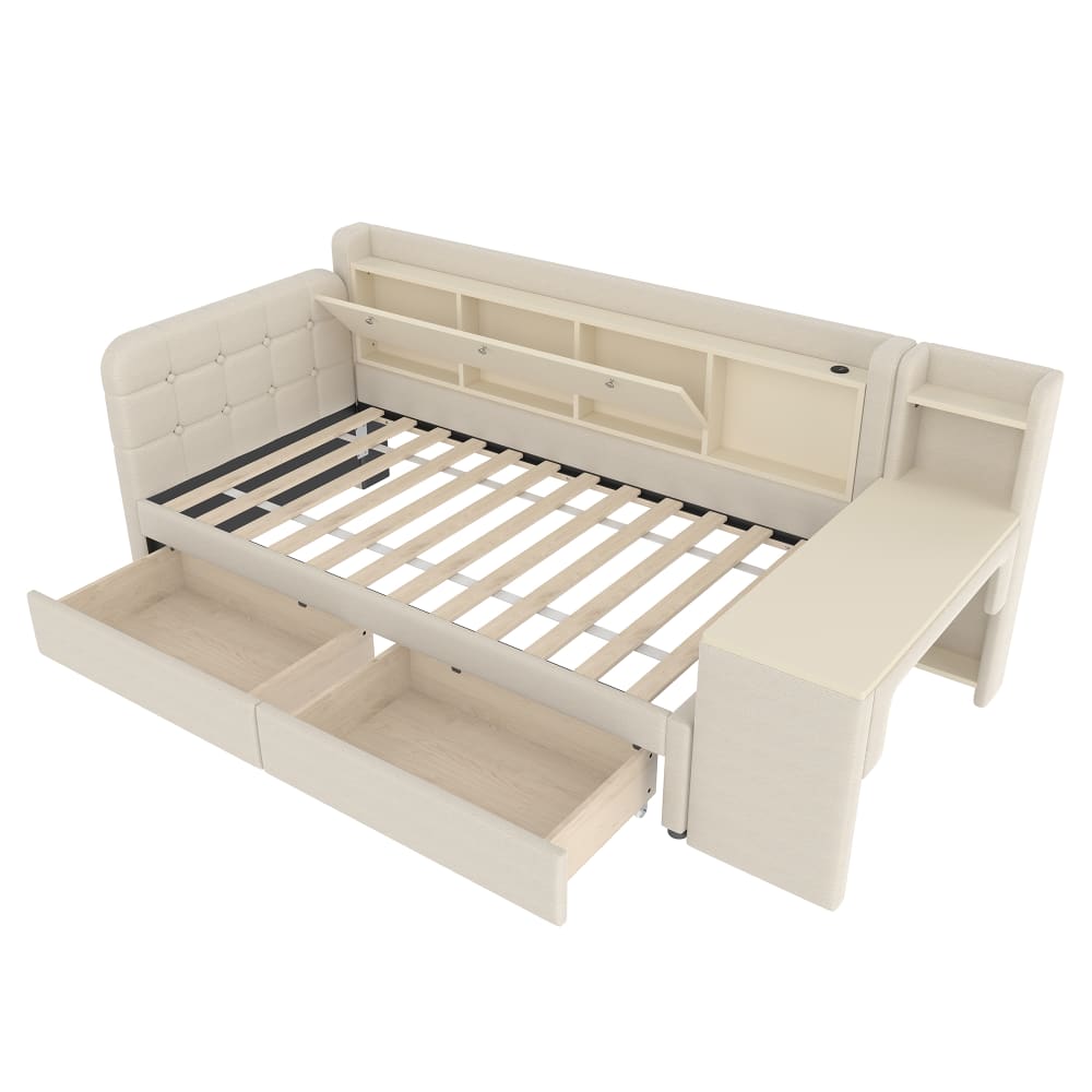 Lit enfant 90x200 cm - bureau