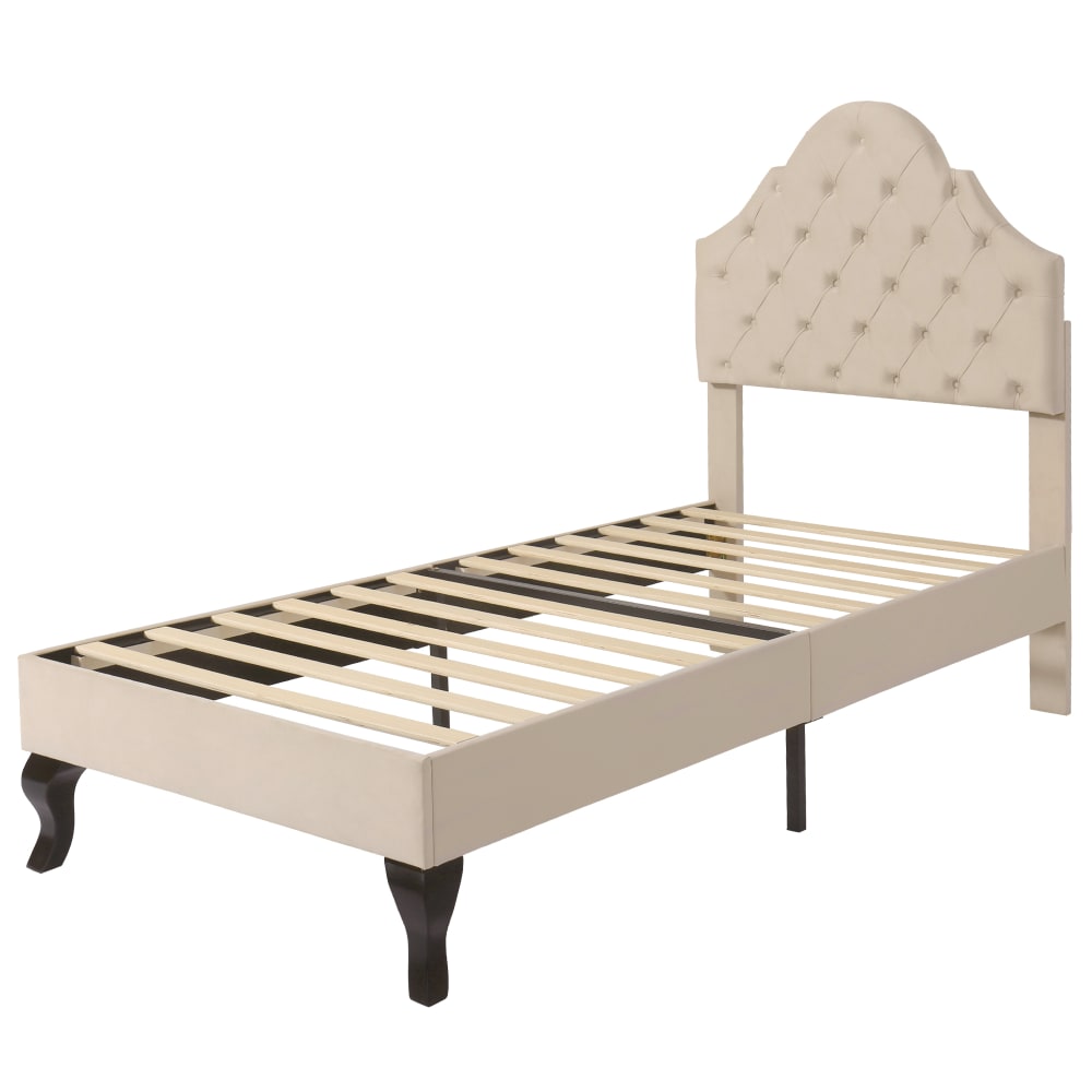 Lit enfant en velours - rose