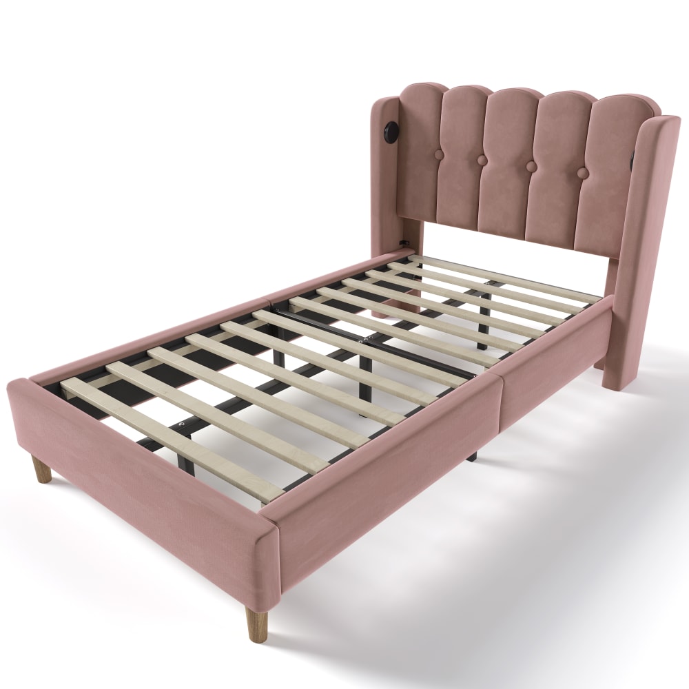 Lit enfant en velours - type