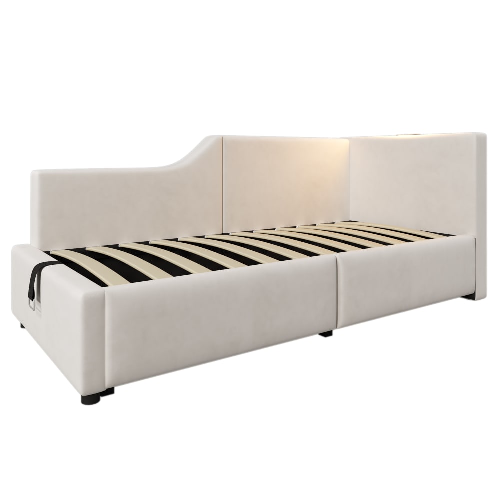 Lit enfant en velours - espace