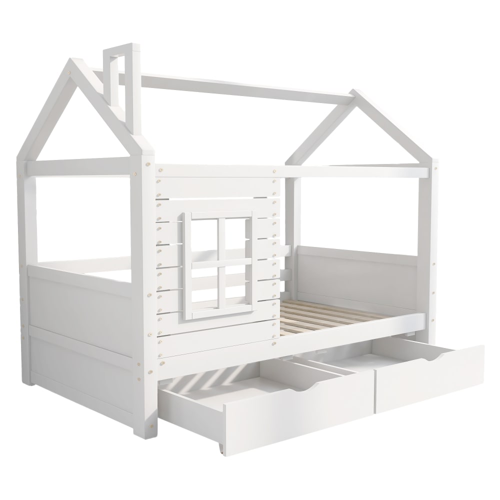 Lit enfant en bois blanc