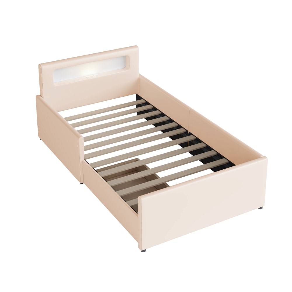 Lit enfant en similicuir - espace