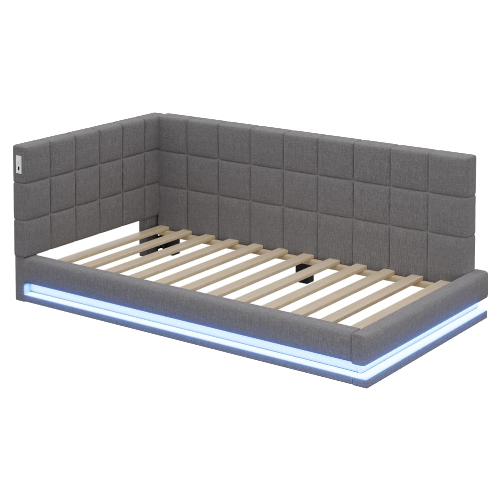 Lit banquette avec led