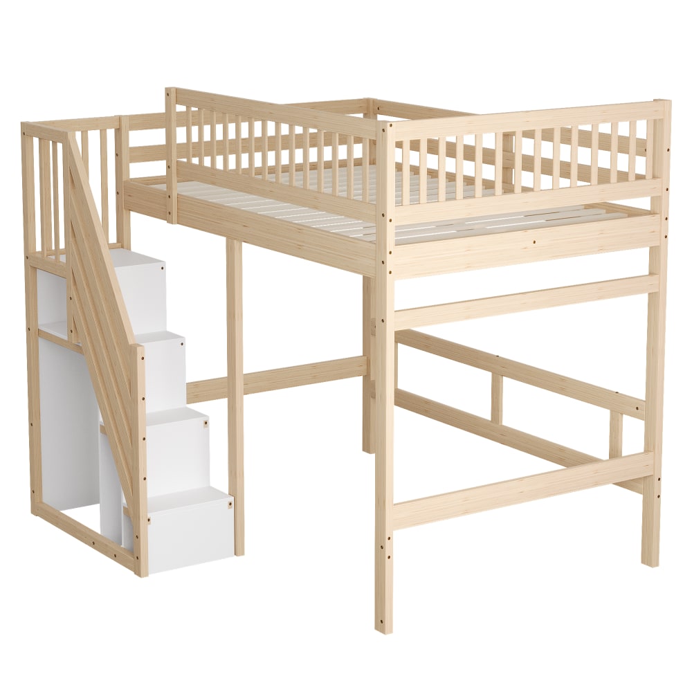 Lit mezzanine 140x200 - rangements