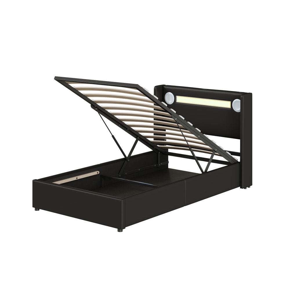 Lit mezzanine led noir