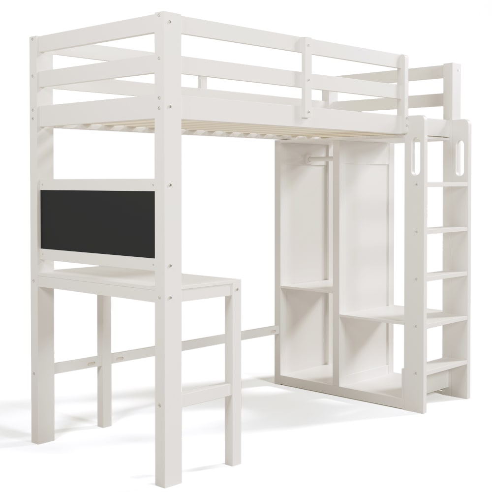 Lit mezzanine avec bureau