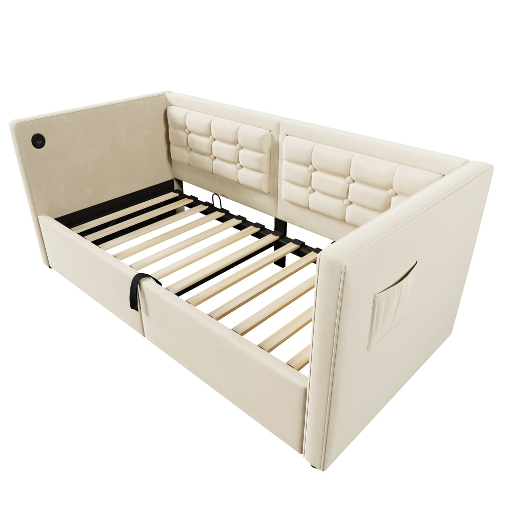 Lit enfant en velours - espace
