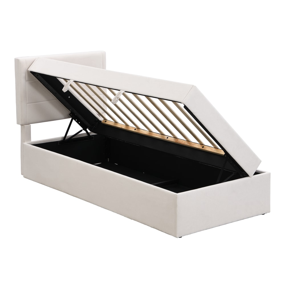 Lit enfant bois beige