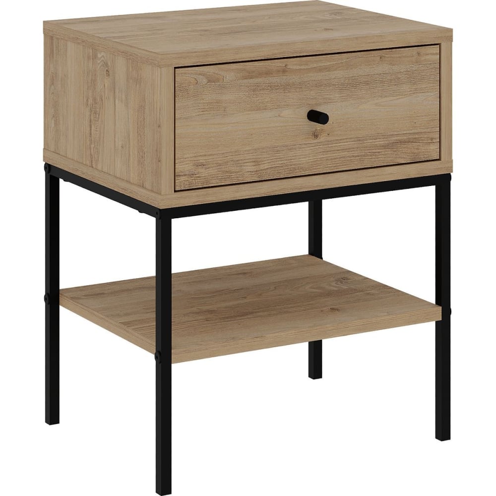 Table de chevet 1 tiroir effet chêne