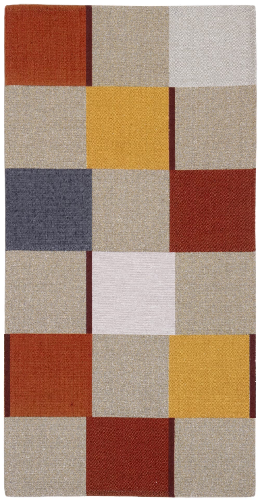 Carpet Living Teppich läufer für die küche aus baumwolle multicolor 120x60cm style modern Mehrfarbig