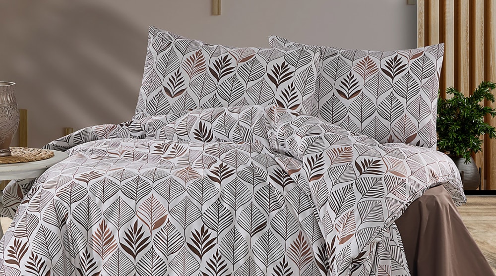 Parure de lit  2 personnes  200x200 cm coton imprimé - Maisons du Monde