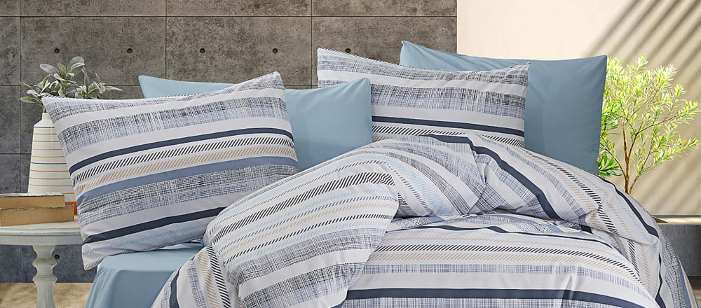 Parure de lit  2 personnes  200x200 cm coton imprimé - Maisons du Monde