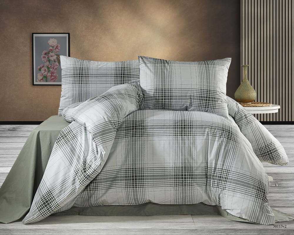 Parure de lit  2 personnes  240x220 cm coton imprimé