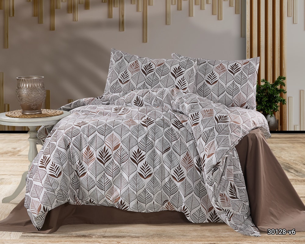 Blanc Avenue Bettwäschegarnitur für 1 Person 140x200 cm+ 1 Kopfkissenbez 65x65 cm style classic chic Beige Öko-Tex Zertifikat Baumwolle