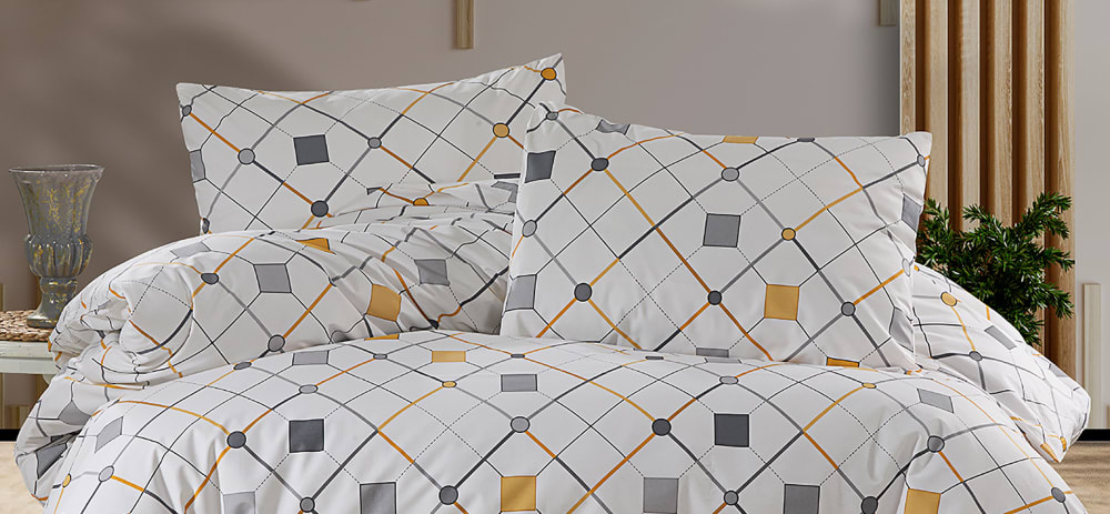 Parure de lit  2 personnes  240x220 cm coton imprimé - Maisons du Monde
