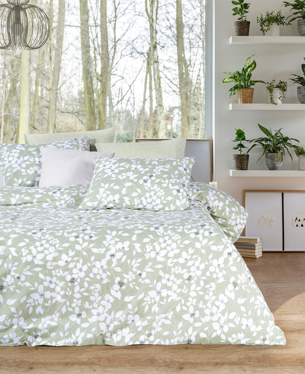 Parure de lit  2 personnes  240x220 cm coton imprimé