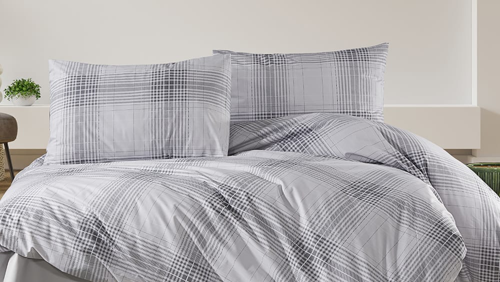 Parure de lit  2 personnes  200x200 cm coton imprimé - Maisons du Monde