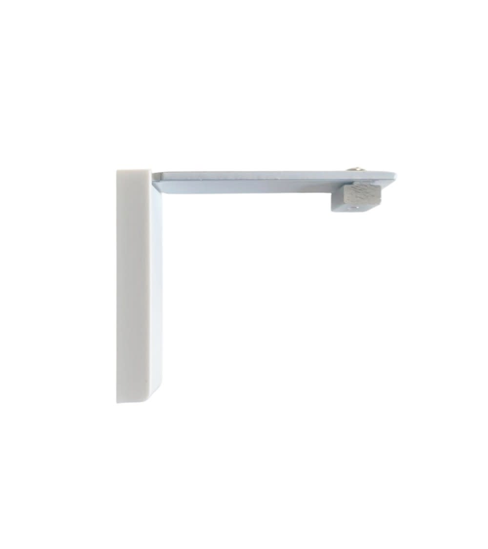 Support de fixation murale pour tringle rideau rail l 80 mm blanc