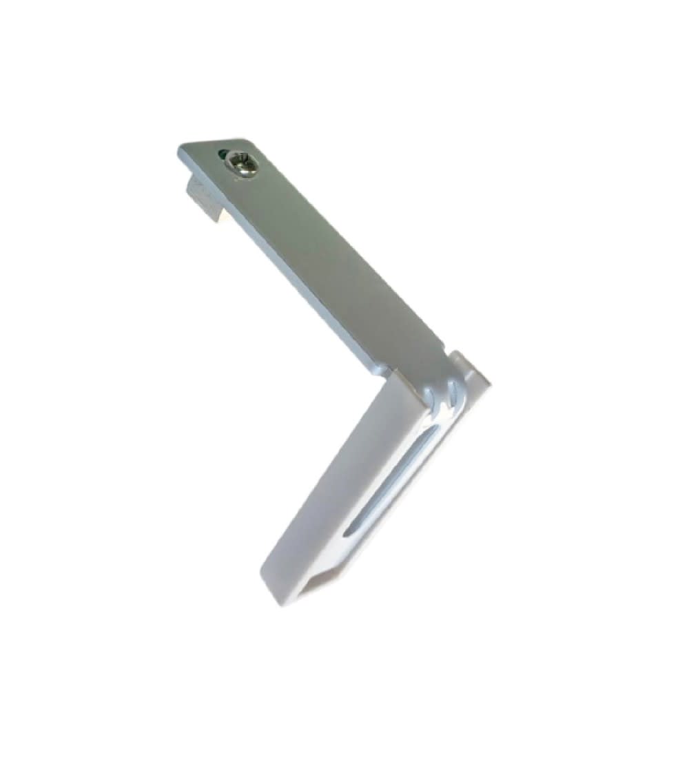 Support de fixation murale pour tringle rideau rail l 80 mm blanc — vue 4