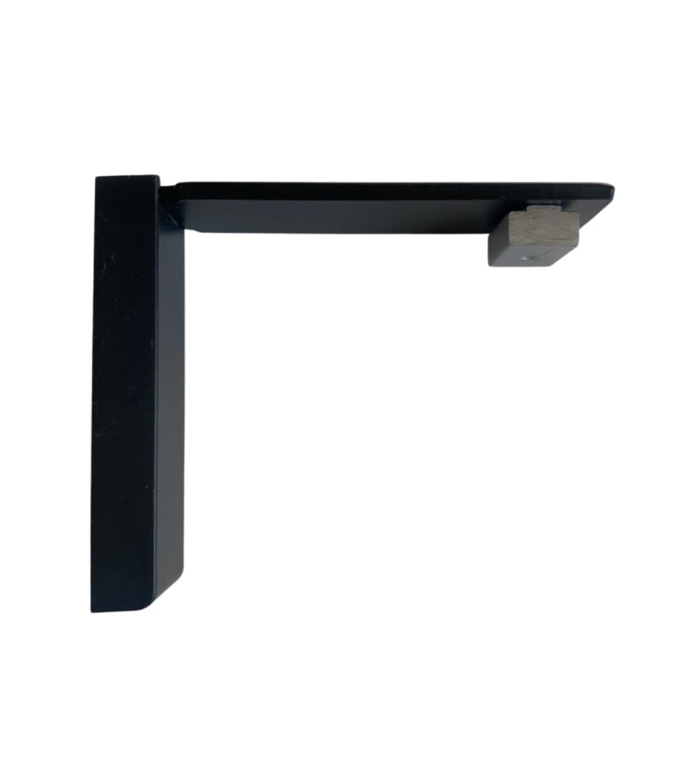 Support de fixation murale pour tringle rideau rail l 80 mm noir