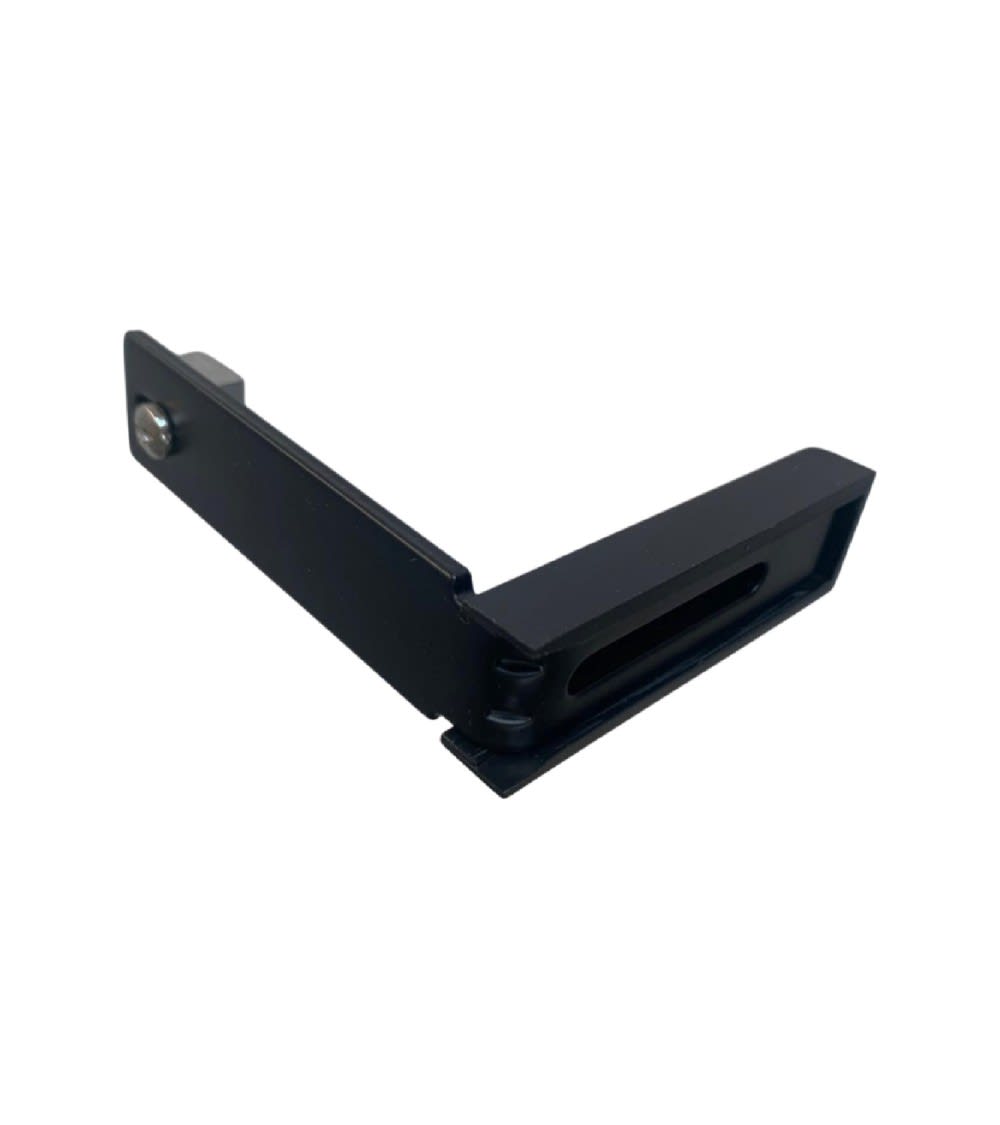 Support de fixation murale pour tringle rideau rail l 80 mm noir — vue 4