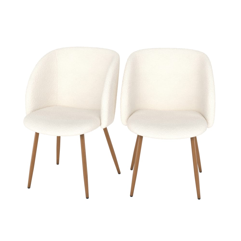 Lot de 2 chaises en tissu