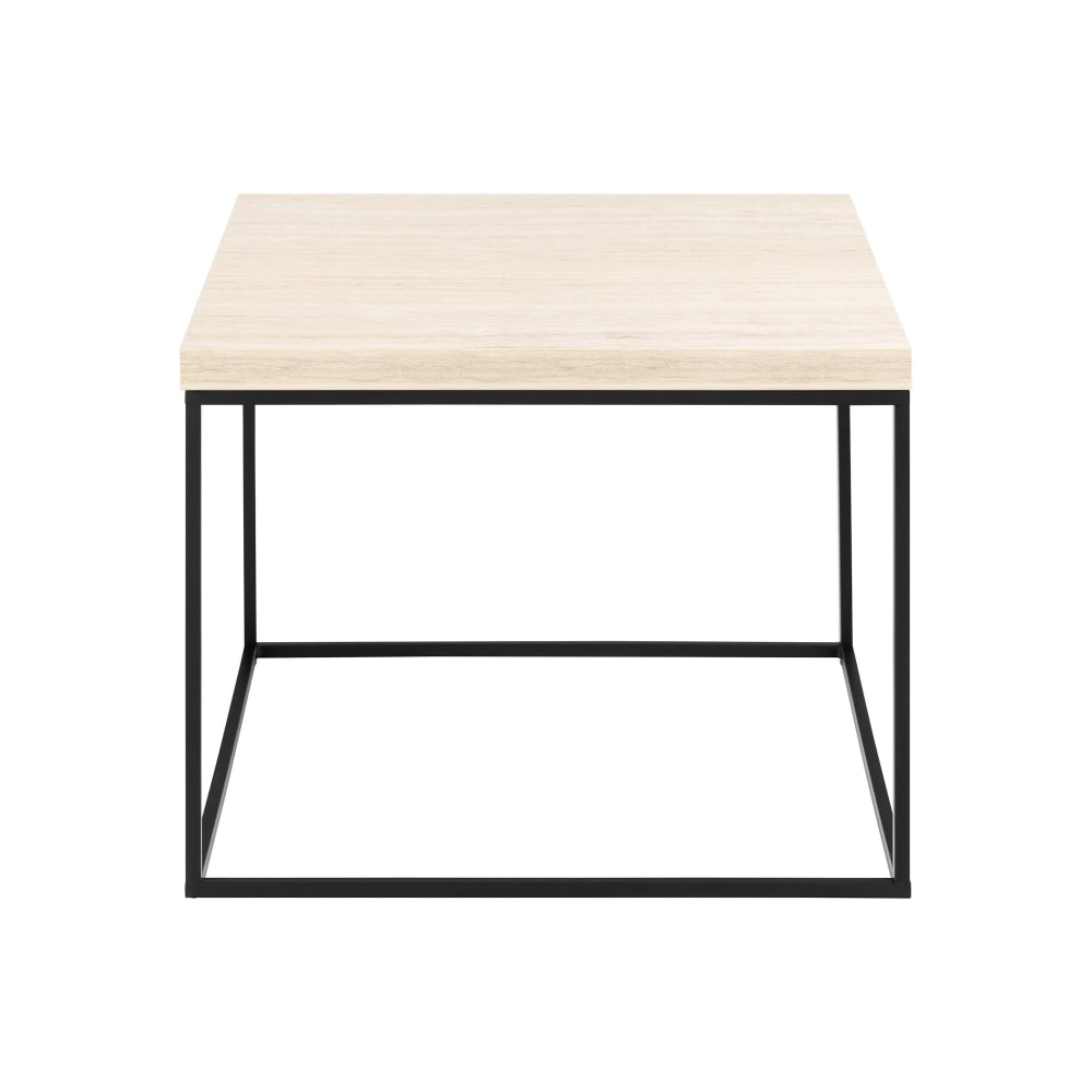 Table basse style contemporain 60 cm beige