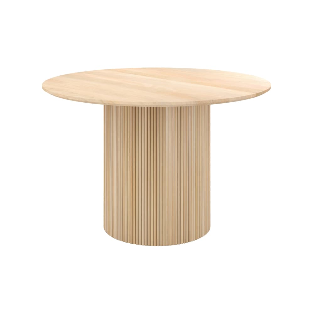 Maison Pavane Runder Tisch für 4 Personen aus Mango-Holz D120 cm style vintage Braun Holz