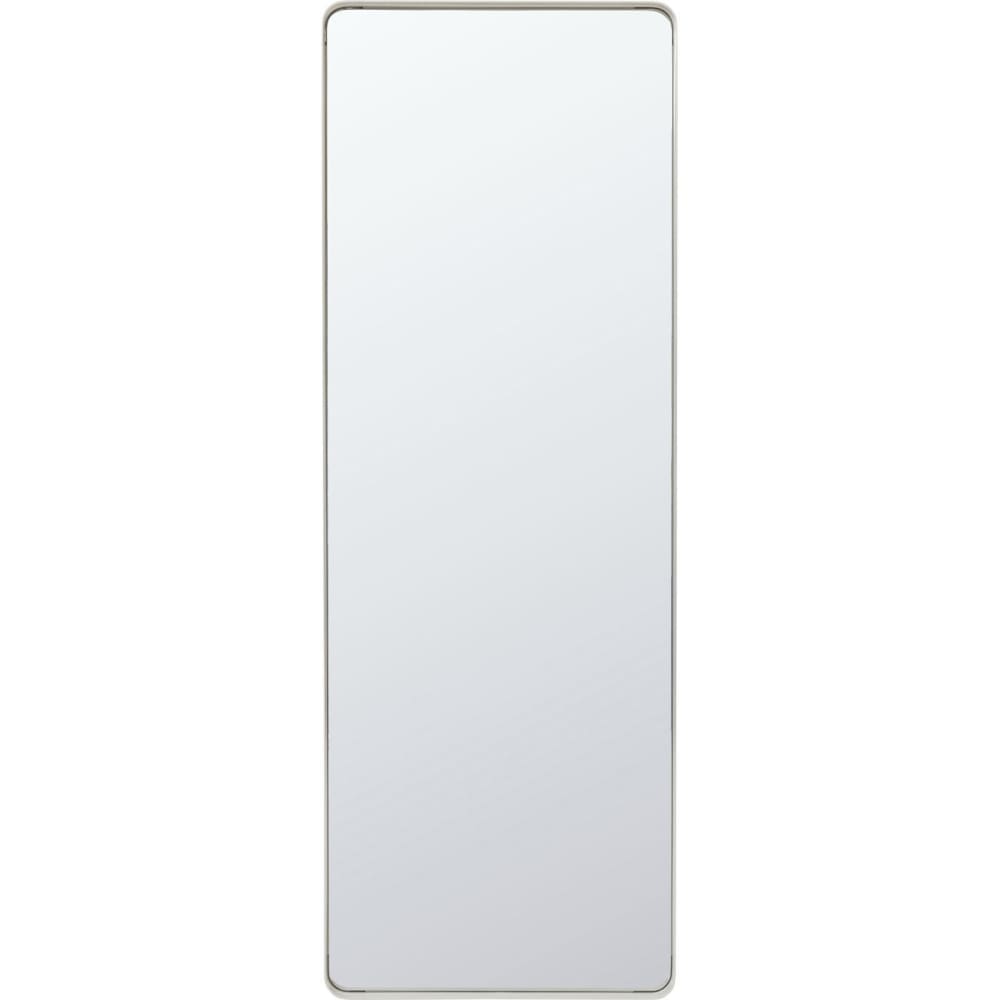 Miroir bords arrondis en acier beige 120x80