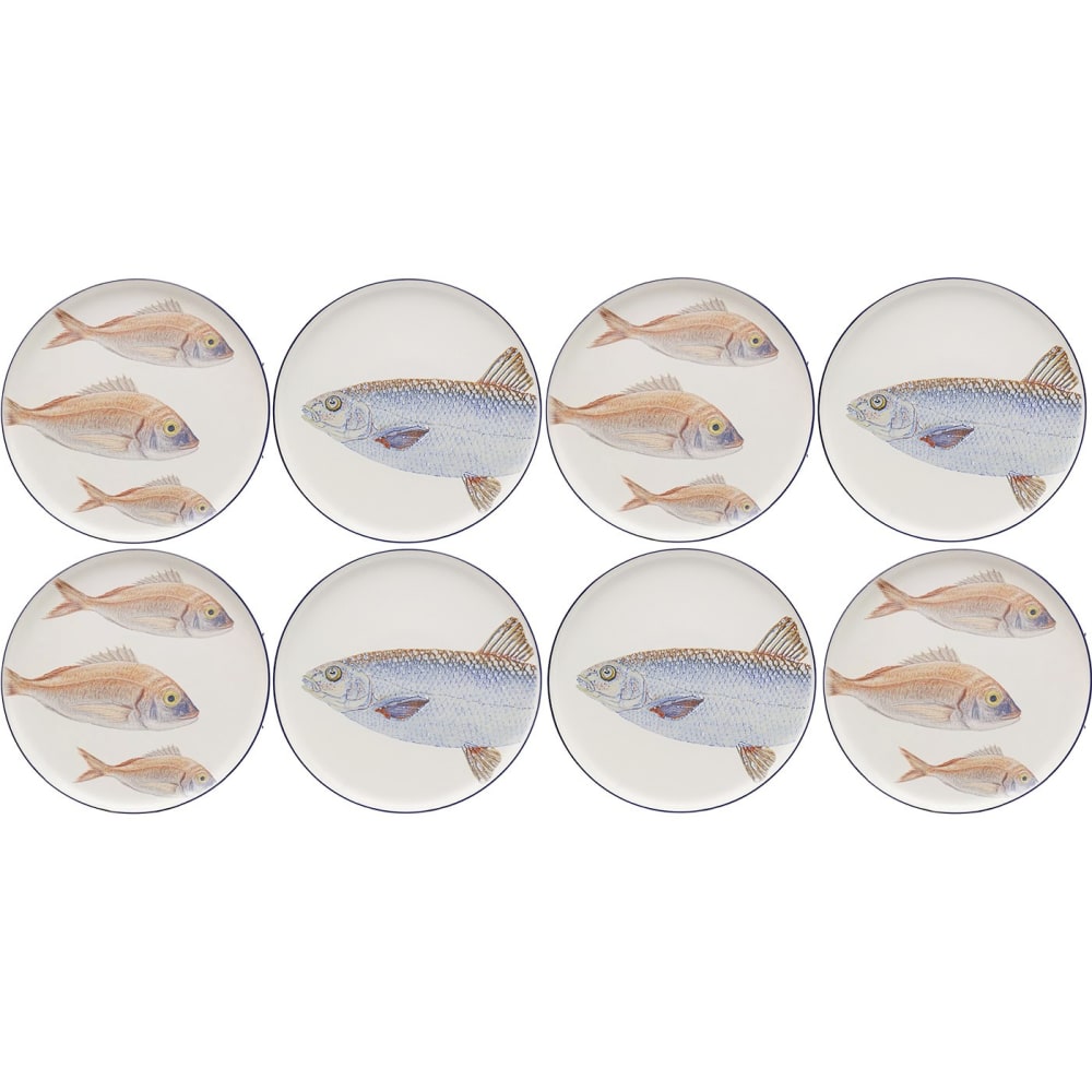 Assiette plate poissons